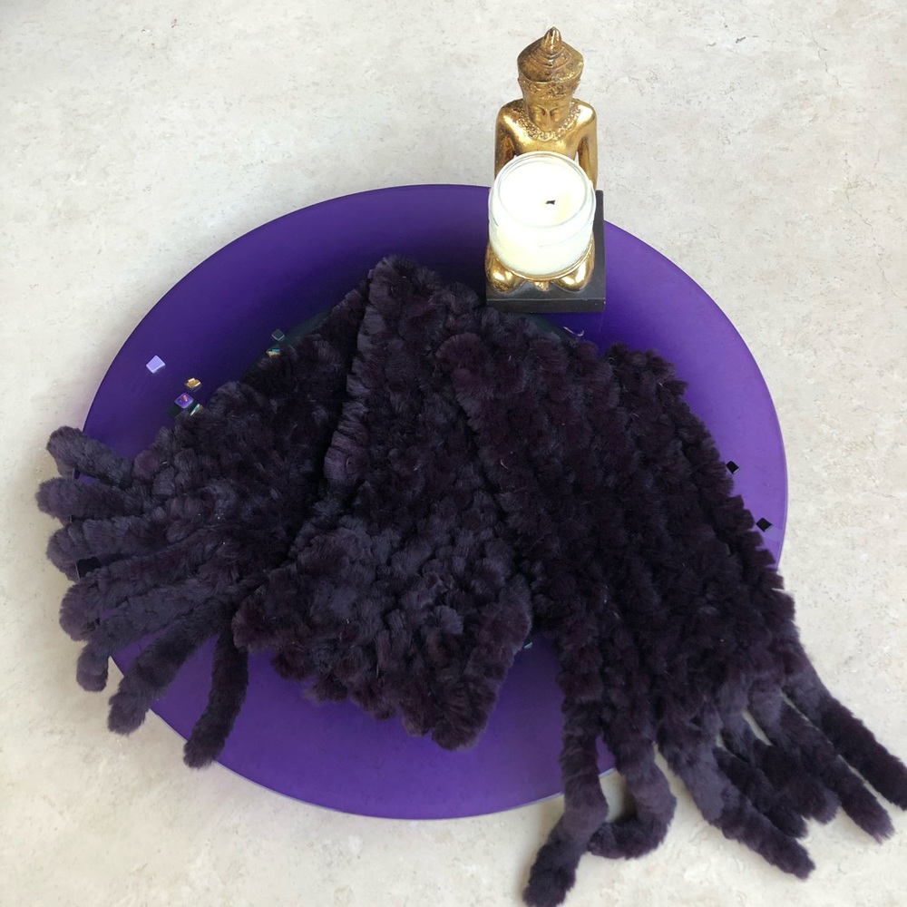 💥CLEARANCE-MAKE OFFER💥 Rex Rabbit Fur Scarf - Picture 3 of 12